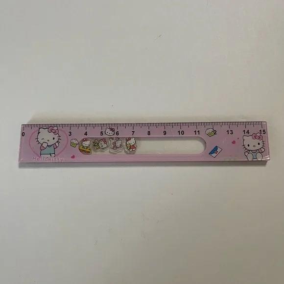 Hello Kitty 15cm Pink Ruler - Picture 4 of 8